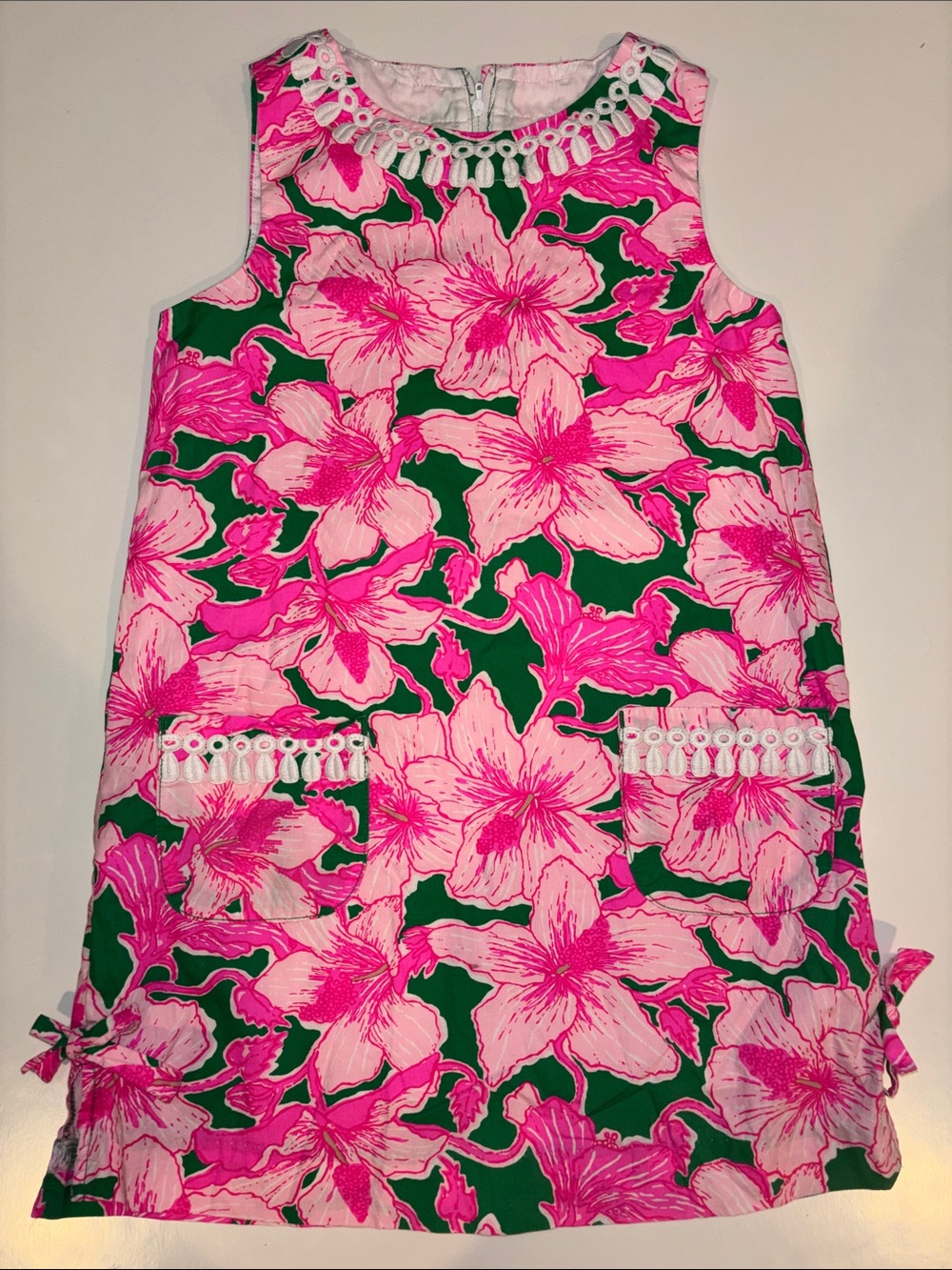 Lilly Pulitzer Green and Pink Floral Girl's Dress